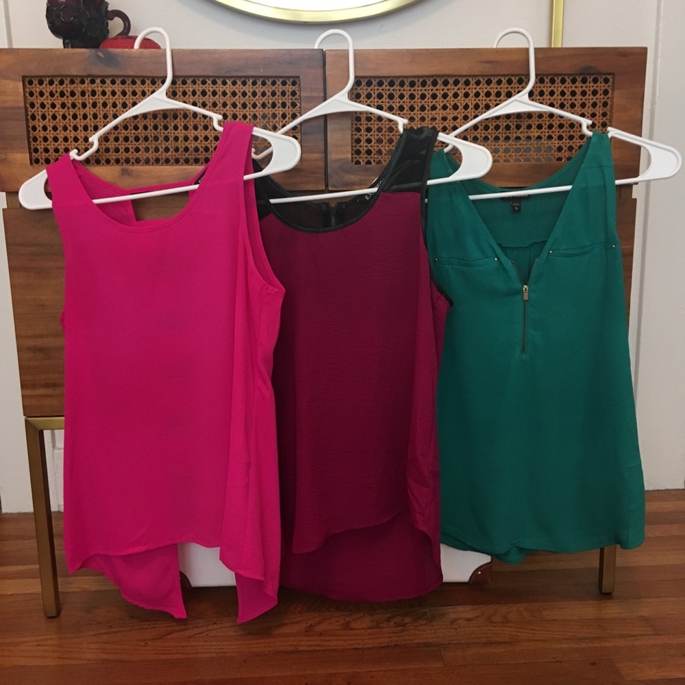 3 Express Tank Tops Blouses